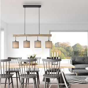 GREEN TRIB Pendant Lamp 15783-29 Wood 4xE27 small 2