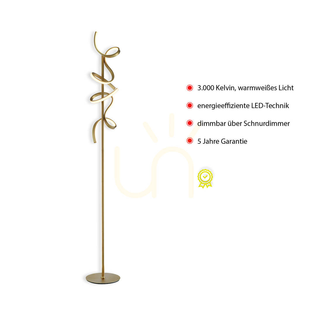 Display CURLS 19031-60 Brass 2xLED Floor Lamp CURLS 19031-60 Brass 2xLED Floor Lamp