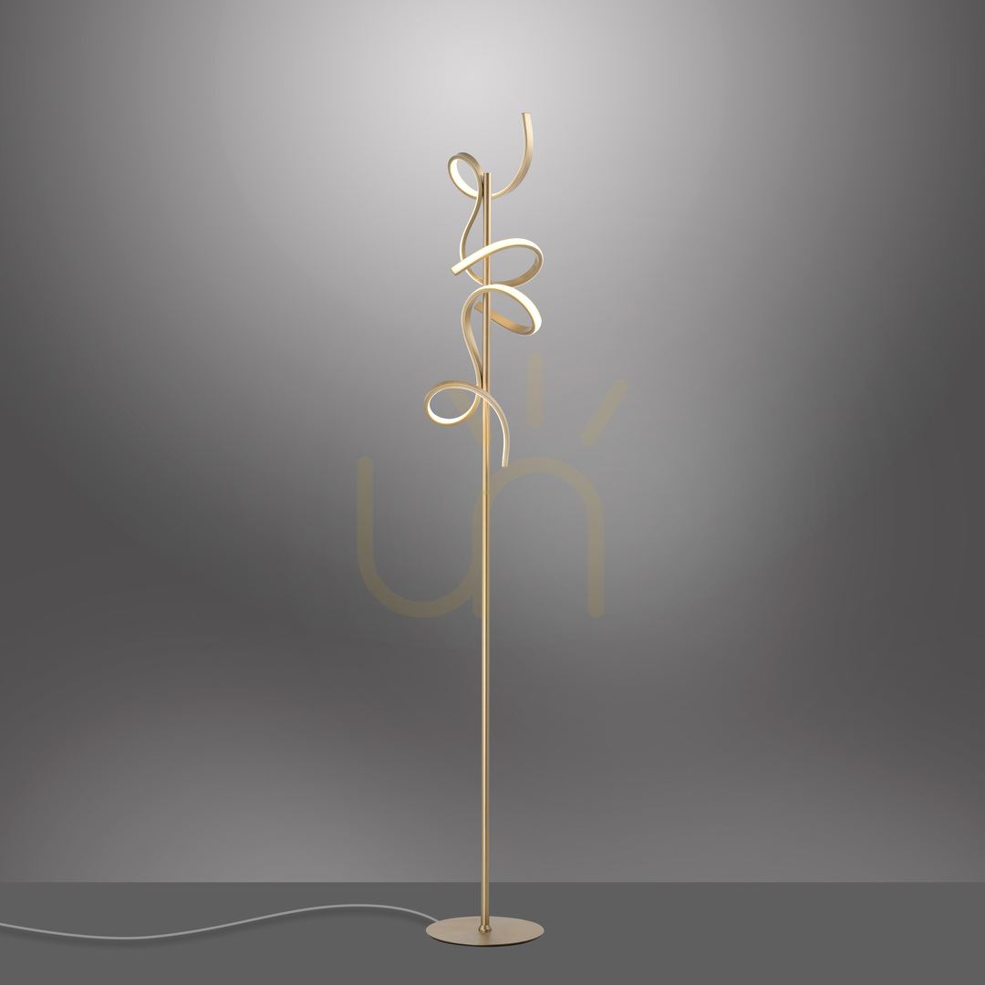 Show CURLS 19031-60 Brass 2xLED Floor Lamp CURLS 19031-60 Brass 2xLED Floor Lamp