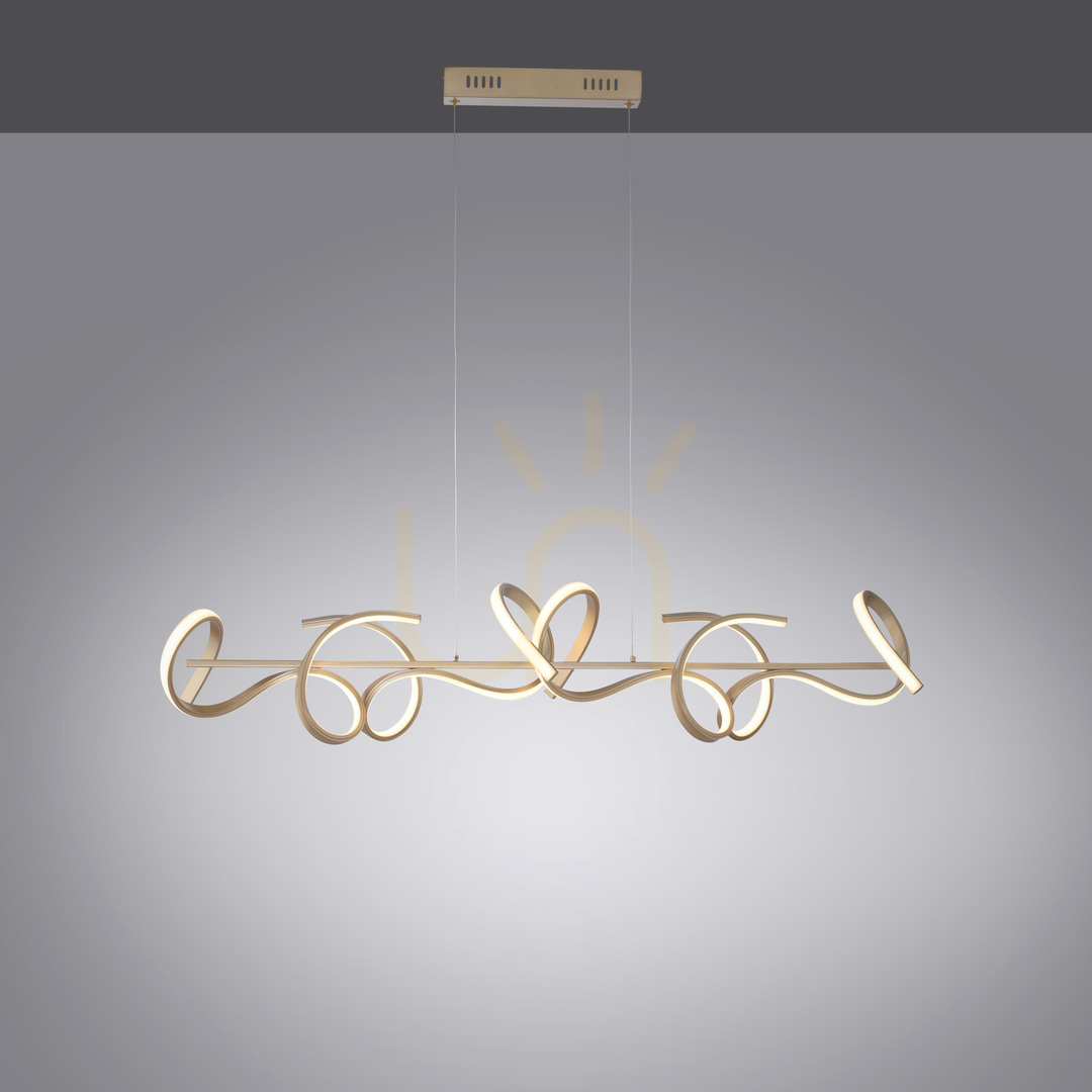 Show CURLS 19033-60 Brass 4xLED Pendant Lamp CURLS 19033-60 Brass 4xLED Pendant Lamp
