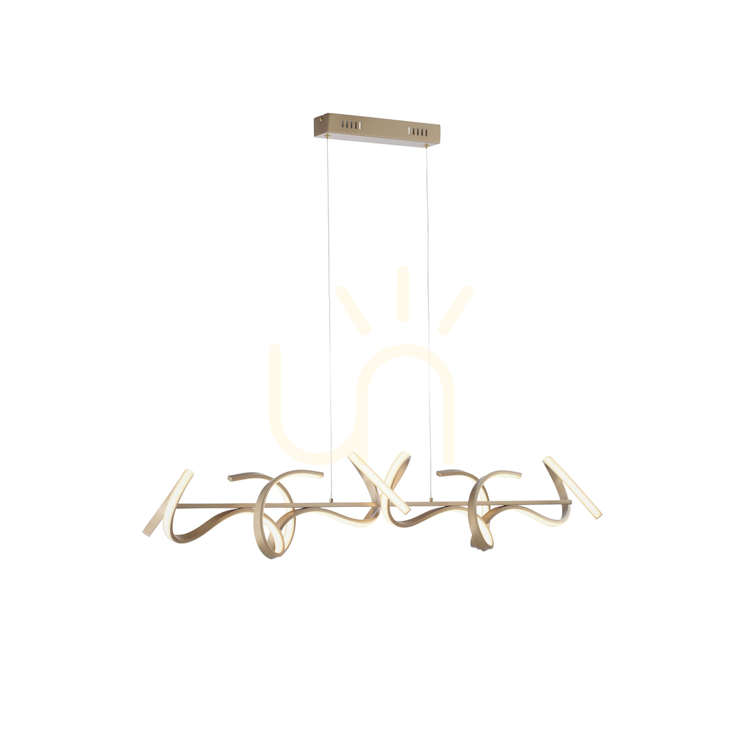 View CURLS 19033-60 Brass 4xLED Pendant Lamp CURLS 19033-60 Brass 4xLED Pendant Lamp
