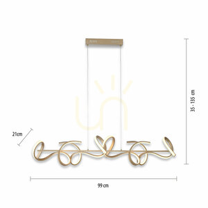 CURLS 19033-60 Brass 4xLED Pendant Lamp 7 CURLS 19033-60 Brass 4xLED Pendant Lamp small 7