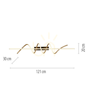 EMANDA Plafond 19112-68 Brass 1xLED small 8