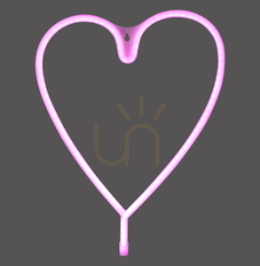 NEON-HERZ wall lamp 85020-87 Pink 1xLED small 0