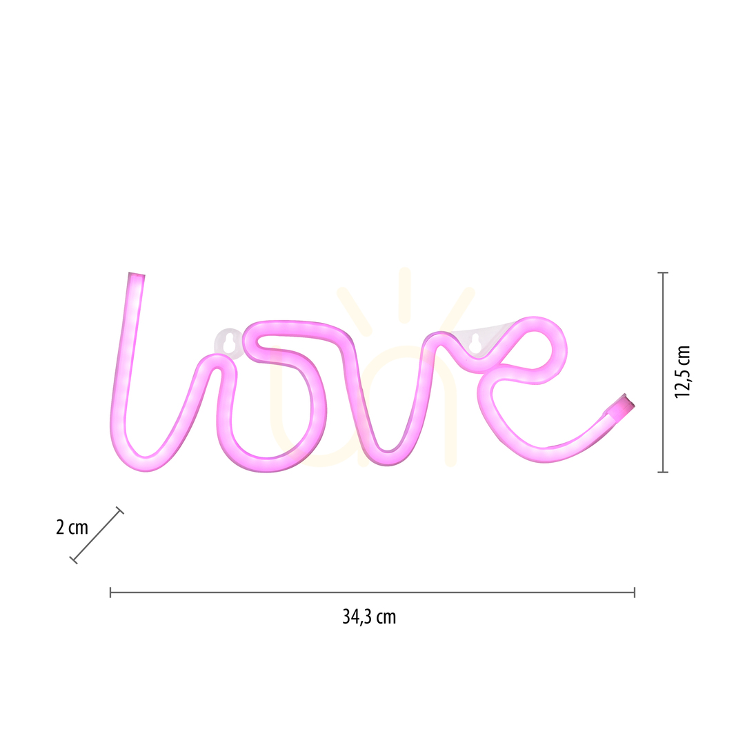Preview NEON-LOVE wall lamp 85021-87 Pink 1xLED NEON-LOVE wall lamp 85021-87 Pink 1xLED