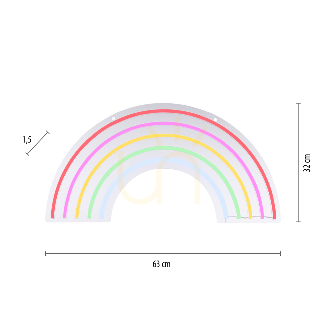 View NEON-RAINBOW wall lamp 85024-70 Multicolor 1xLED NEON-RAINBOW wall lamp 85024-70 Multicolor 1xLED