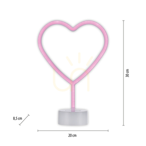 NEON-HERZ wall lamp 85028-87 Pink 1xLED small 7