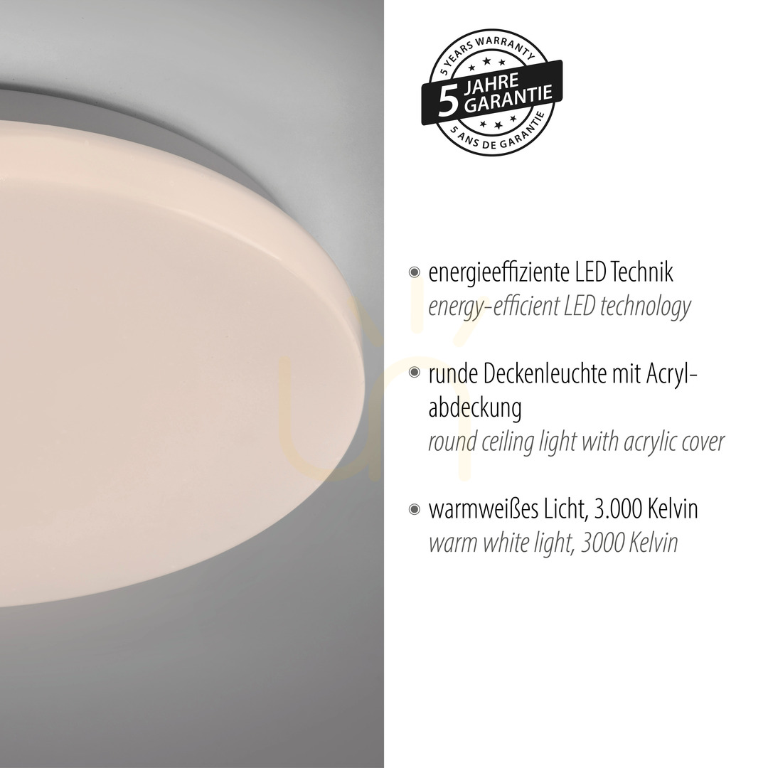 Show Plafond URANUS 14265-16VE White 1xLED Plafond URANUS 14265-16VE White 1xLED