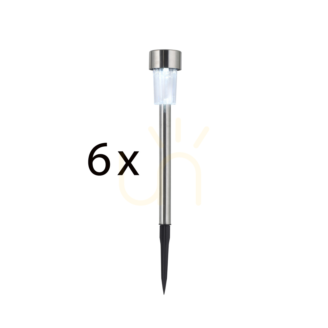 View ZUZI-SOL Garden Lamp 19103-55-6 Silver 1xLED ZUZI-SOL Garden Lamp 19103-55-6 Silver 1xLED