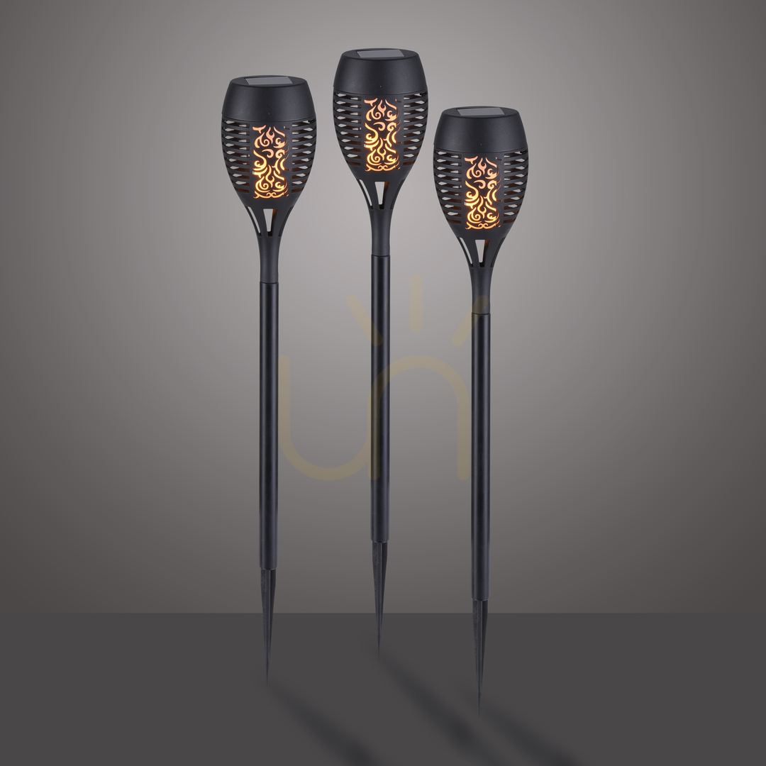 Show FACKEL-SOL Garden Lamp 19106-18-3 Black 1xLED. FACKEL-SOL Garden Lamp 19106-18-3 Black 1xLED.