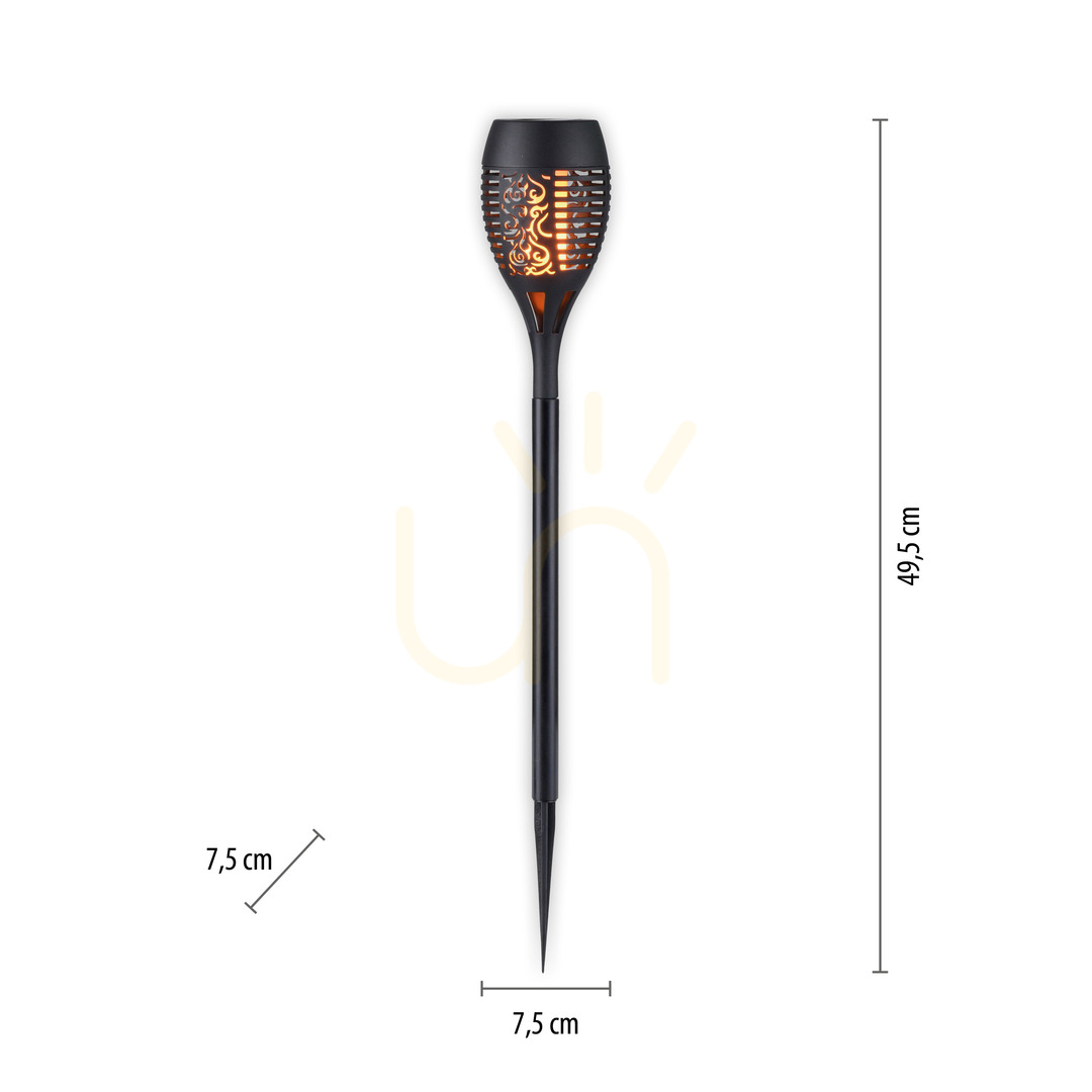 Preview FACKEL-SOL Garden Lamp 19106-18-3 Black 1xLED. FACKEL-SOL Garden Lamp 19106-18-3 Black 1xLED.