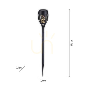 Zuma Line FACKEL-SOL 19107-18 black solar garden spike LED small 7