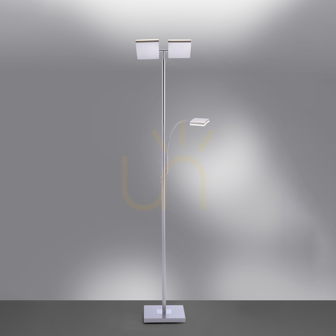 Show RUBEN Floor Lamp 11725-55 Silver 2xLED RUBEN Floor Lamp 11725-55 Silver 2xLED
