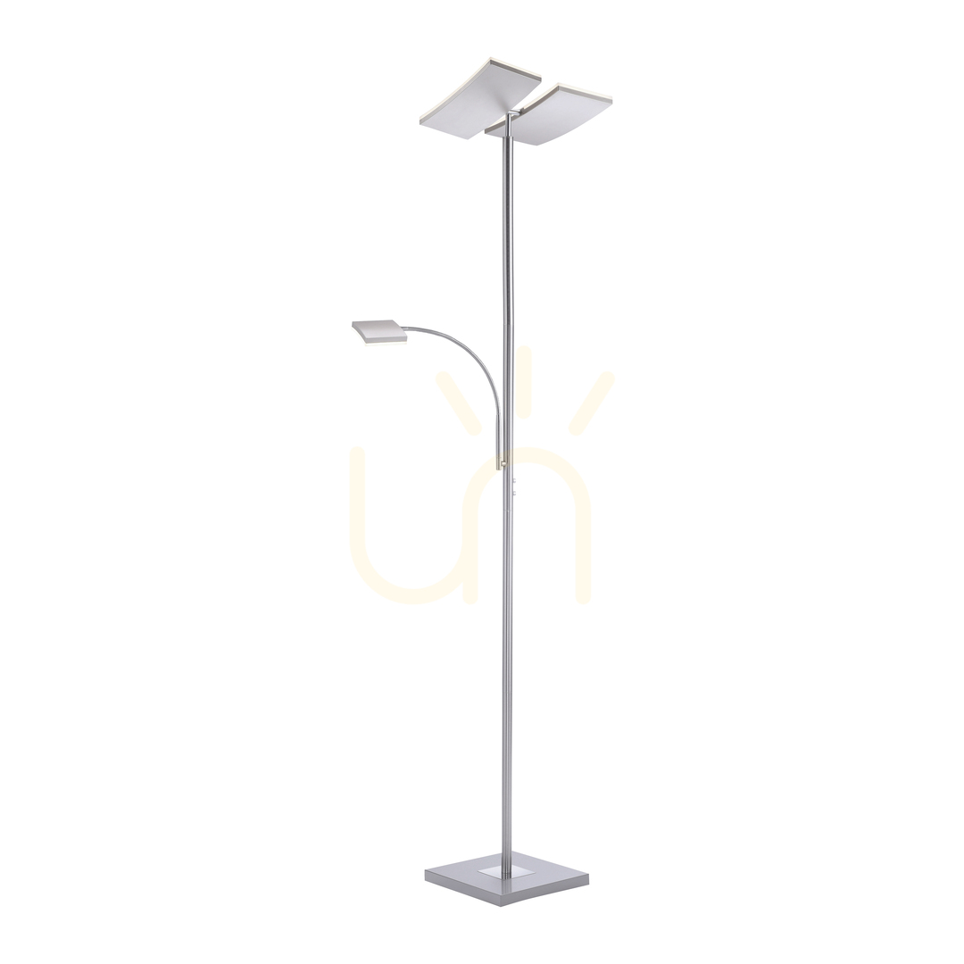 View RUBEN Floor Lamp 11725-55 Silver 2xLED RUBEN Floor Lamp 11725-55 Silver 2xLED