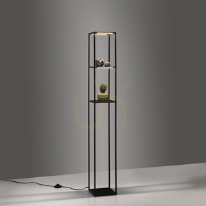 Paul Neuhaus CONNI 401-18 floor lamp with shelves, black, 140 cm, 3000 K small 4