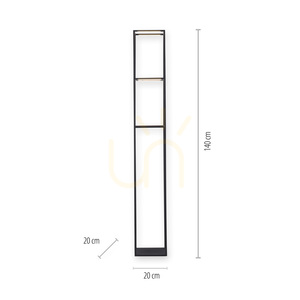 Paul Neuhaus CONNI 401-18 floor lamp with shelves, black, 140 cm, 3000 K small 7
