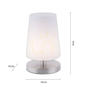 SONJA Table Lamp 4146-55 Silver 1xG9 small 7