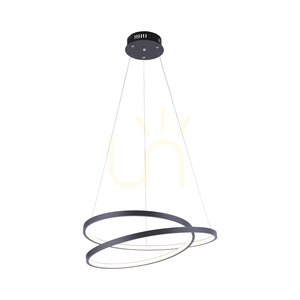 ROMAN 2472-18 pendant lamp, black, Ø 55 cm, LED 32 W, 2350 lm, 3000 K, Simply Dim dimmable small 10