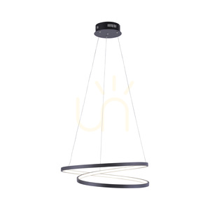 ROMAN 2472-18 pendant lamp, black, Ø 55 cm, LED 32 W, 2350 lm, 3000 K, Simply Dim dimmable small 8