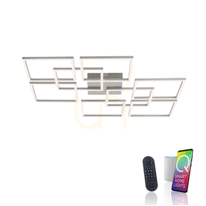 Plafond Q-INIGO 6015-55 Silver 8xLED small 1