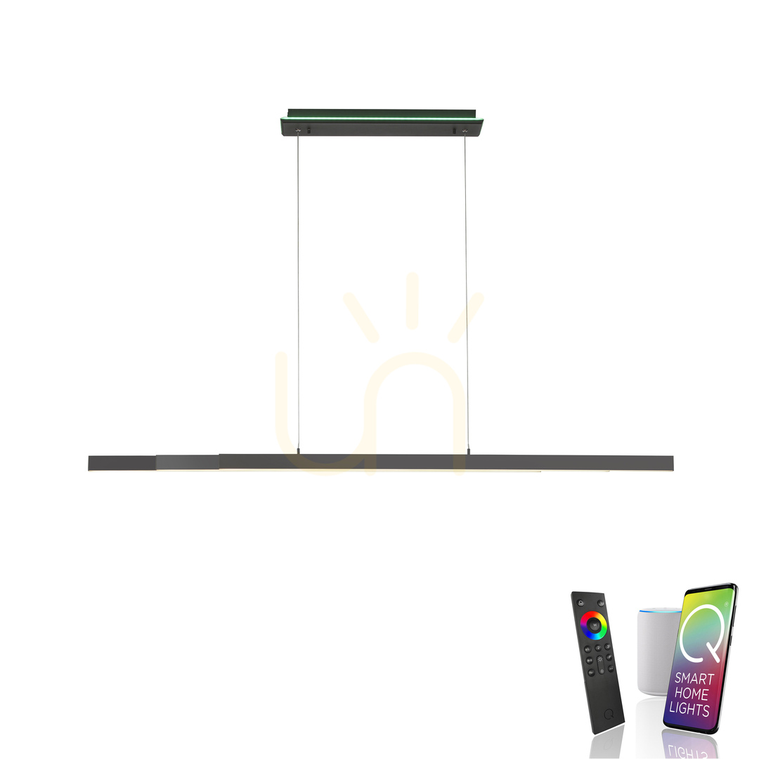 View Q-ARIAN 2569-13 Anthracite 4xLED Pendant Lamp Q-ARIAN 2569-13 Anthracite 4xLED Pendant Lamp