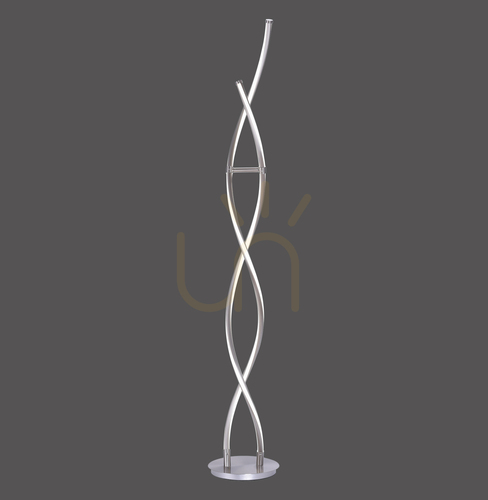 Check Q-MALINA Floor Lamp 439-55 Silver 2xLED