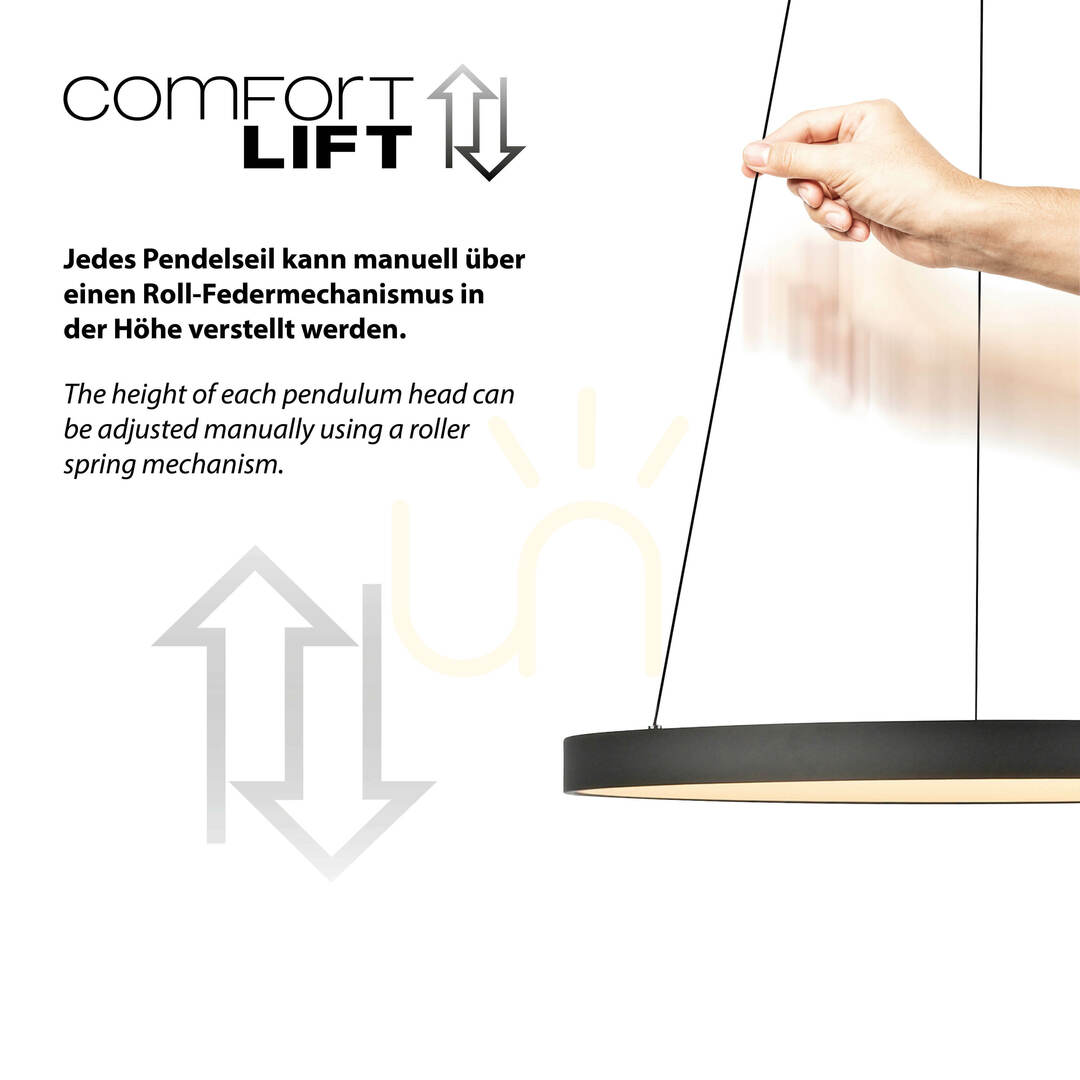 View HOOP Pendant Lamp 2851-18 Black 1xLED HOOP Pendant Lamp 2851-18 Black 1xLED