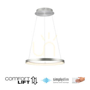 HOOP Pendant Lamp 2851-95 Silver 1xLED 1 HOOP Pendant Lamp 2851-95 Silver 1xLED small 1