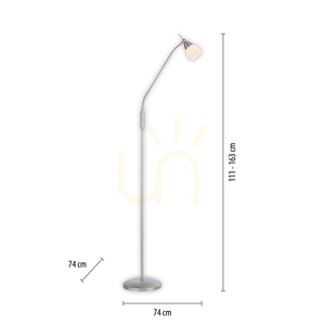 PINO Floor Lamp 400-55 Silver 1xG9 small 8