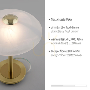 ENOVA 4026-60 table lamp, matt brass, touch dimmer, 1xG9 small 3