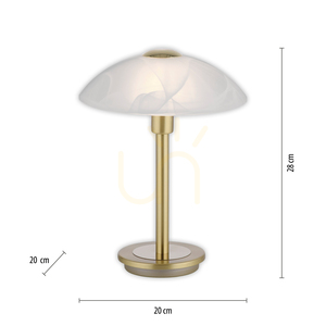 ENOVA 4026-60 table lamp, matt brass, touch dimmer, 1xG9 small 8