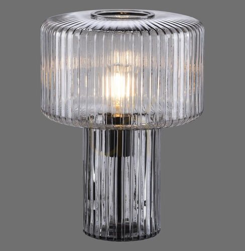 Check Zuma Line FUNGUS 4092-25 Smoky Glass Table Lamp 1×E27