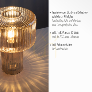 FUNGUS Table Lamp 4092-27 Amber 1xE27 small 3
