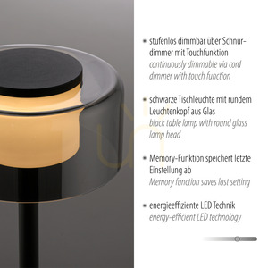 RIKA Table Lamp 4110-18 Black 1xLED 3 RIKA Table Lamp 4110-18 Black 1xLED small 3