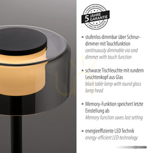 RIKA Table Lamp 4110-18 Black 1xLED 4 RIKA Table Lamp 4110-18 Black 1xLED small 4