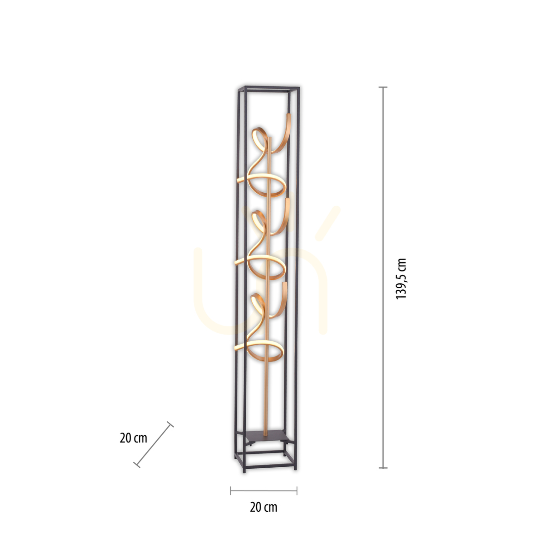 Preview SELINA Floor Lamp 415-18 Black 3xLED SELINA Floor Lamp 415-18 Black 3xLED