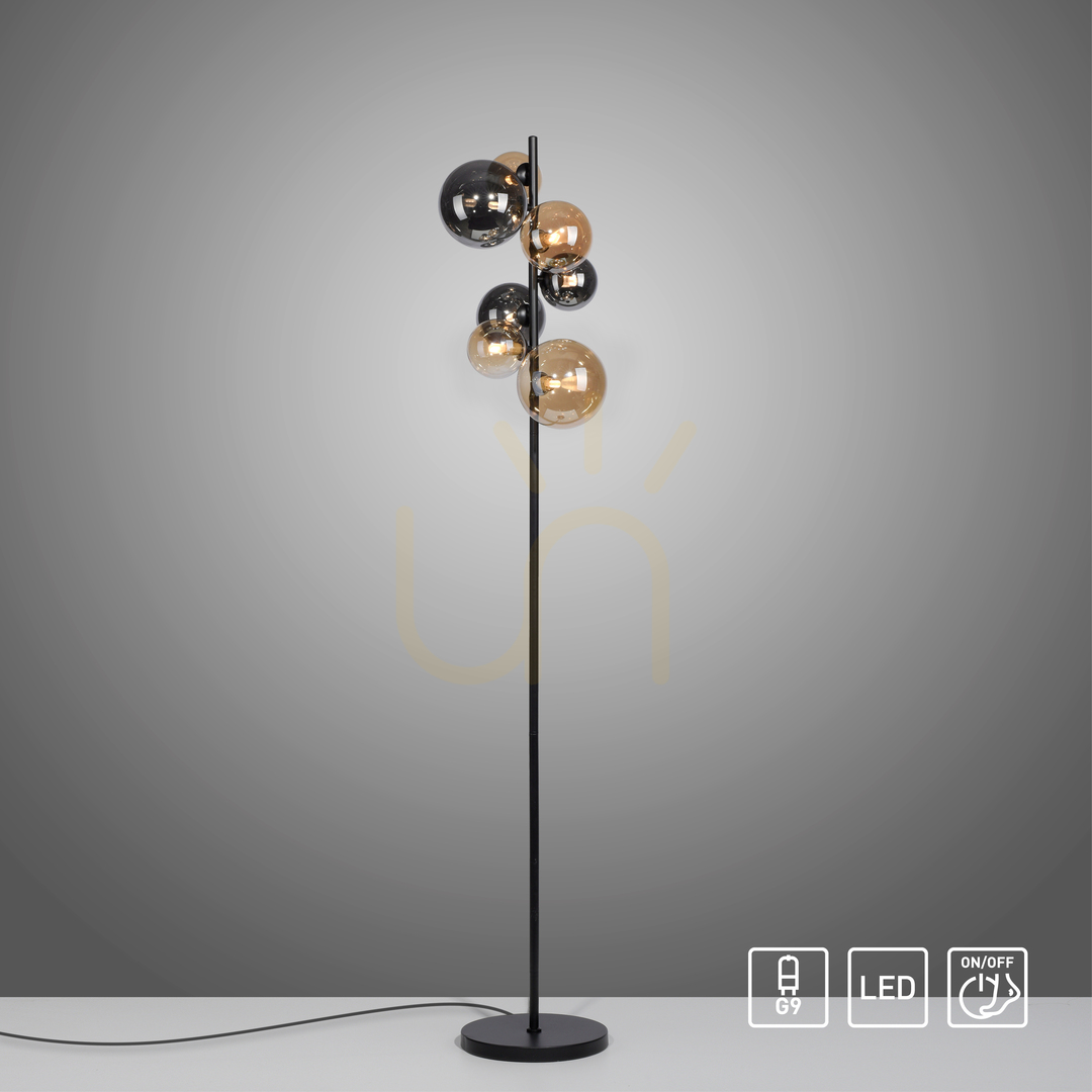 Display POPSICLE Floor Lamp 585-18 Tinted 7xG9. POPSICLE Floor Lamp 585-18 Tinted 7xG9.