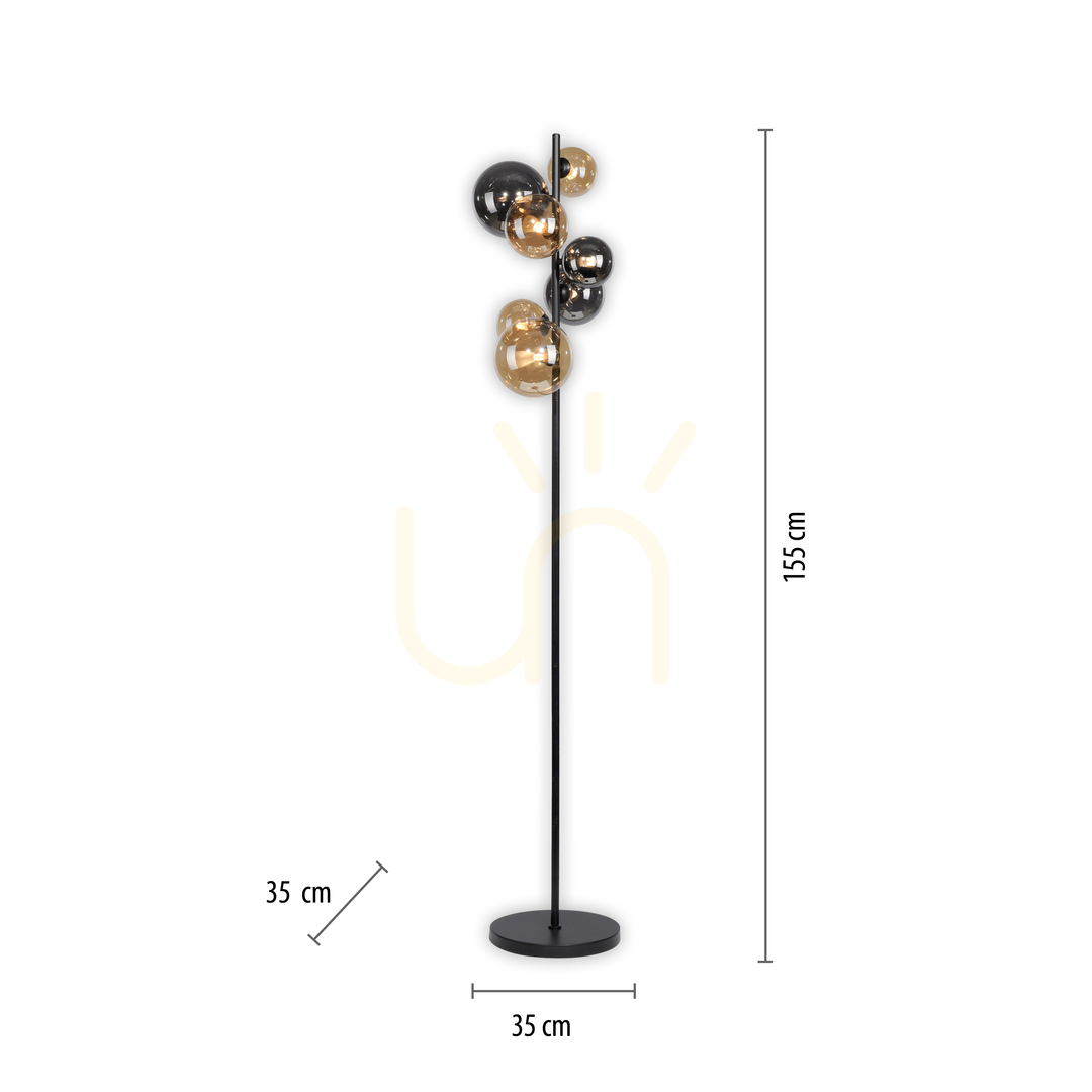 Display POPSICLE Floor Lamp 585-18 Tinted 7xG9. POPSICLE Floor Lamp 585-18 Tinted 7xG9.