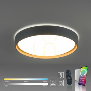 Plafond Q-EMILIA 6118-15 Grey 1xLED small 12