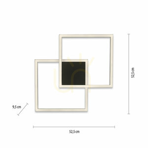 Plafond Q-MARKO 6144-18 Black 2xLED small 7