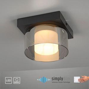 Plafond RIKA 6162-18 Black 1xLED small 11