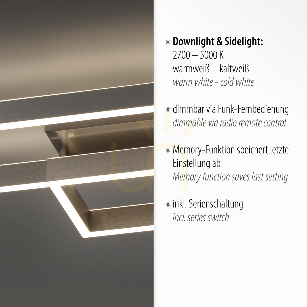 Display Plafond PAAN 6231-55 Silver 2xLED Plafond PAAN 6231-55 Silver 2xLED