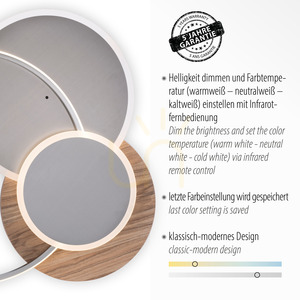 Plafond PALMA 8328-79 Wood 1xLED 3 Plafond PALMA 8328-79 Wood 1xLED small 3