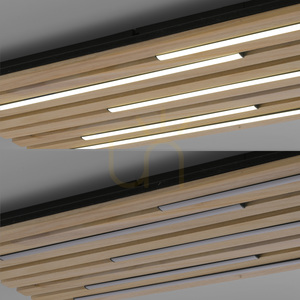 Wall lamp Q-AKUSTIK 6422-79 Wood 1xLED small 14