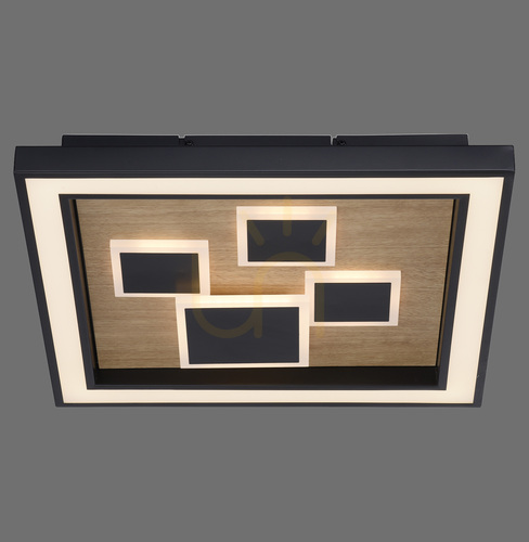Check Plafond ELIZA 6283-79 Black 1xLED