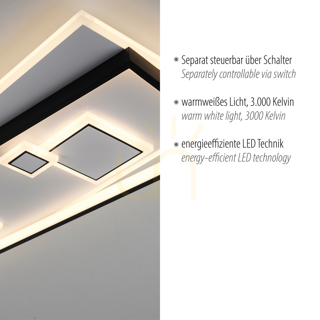 Display Plafond MAILAK 6391-16 Black 8xLED Plafond MAILAK 6391-16 Black 8xLED