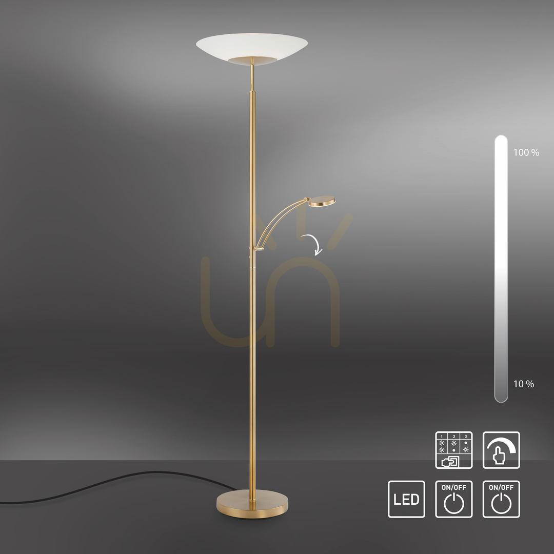 Display ALFRED 655-60 Floor Lamp Brown 2xLED ALFRED 655-60 Floor Lamp Brown 2xLED