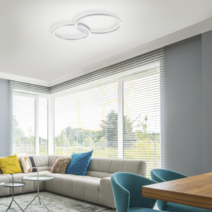 Q-KATE plafond 6589-95 Silver 2xLED small 2