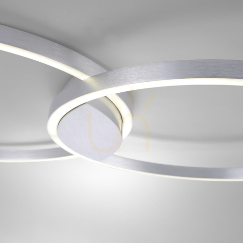 Check Paul Neuhaus Q-KATE 6589-95 LED ceiling light, steel finish, 96.4 cm, 42 W