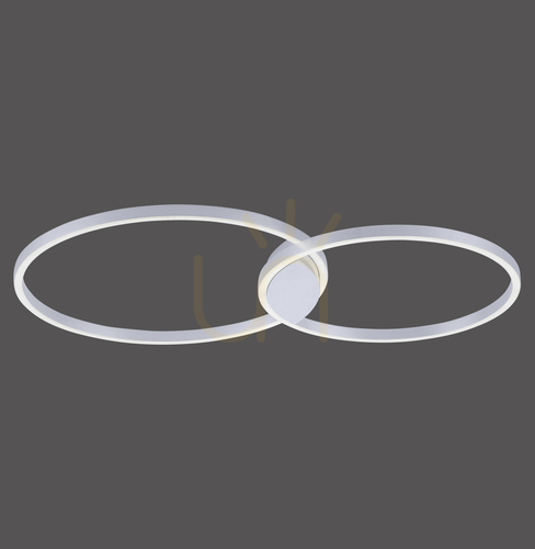 Check Q-KATE plafond 6589-95 Silver 2xLED